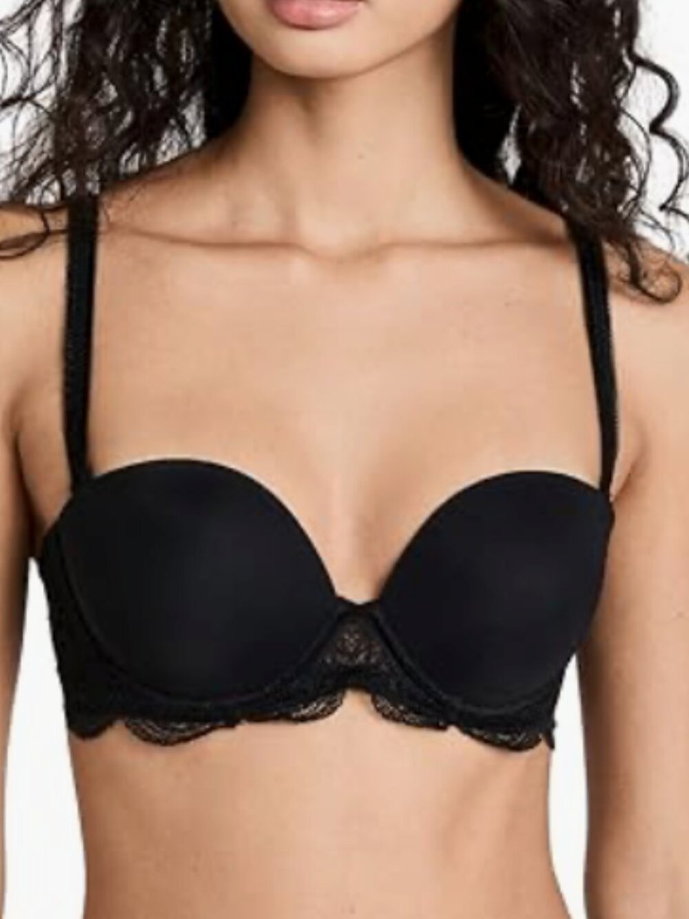 Simone Perele Women's Karma Strapless Plunge Bra Black Size 34B - 8247